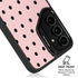 Pink and Black Polka Dots Galaxy S25 Kickstand Case