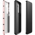 Pink and Black Polka Dots Galaxy S25 Plus Impact Case
