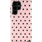 Pink and Black Polka Dots Galaxy Cases