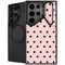 Pink and Black Polka Dots Galaxy S25 Ultra Kickstand Case