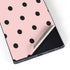 Pink and Black Polka Dots Galaxy S24 Ultra Skin
