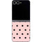 Pink and Black Polka Dots Galaxy Z Flip6 Skin