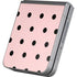 Pink and Black Polka Dots Galaxy Z Flip6 Skin