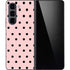 Pink and Black Polka Dots Galaxy Z Fold5 5G Skin