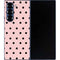 Pink and Black Polka Dots Galaxy Z Fold6 Skin