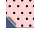 Pink and Black Polka Dots Galaxy Z Fold6 Skin