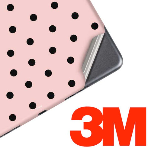 Pink and Black Polka Dots iPad Skins
