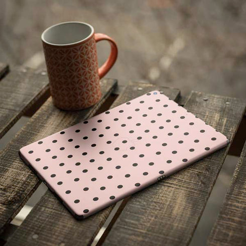 Pink and Black Polka Dots iPad Skins