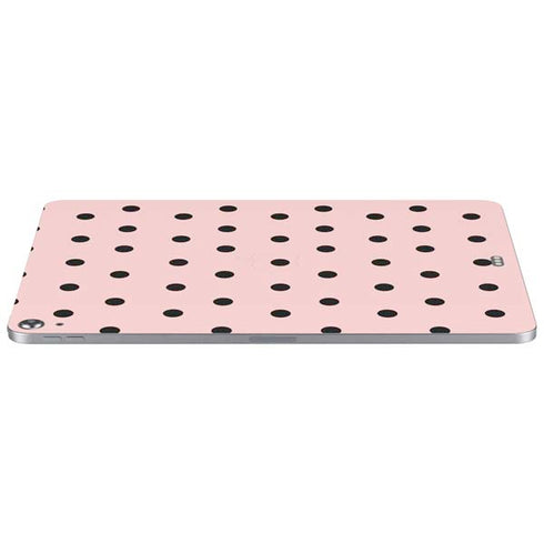 Pink and Black Polka Dots Apple iPad Air Skin