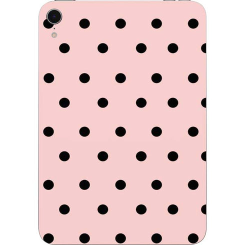 Pink and Black Polka Dots Apple iPad Mini Skin