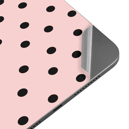 Pink and Black Polka Dots Apple iPad Mini Skin