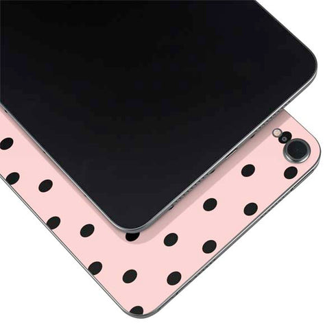 Pink and Black Polka Dots Apple iPad Mini Skin