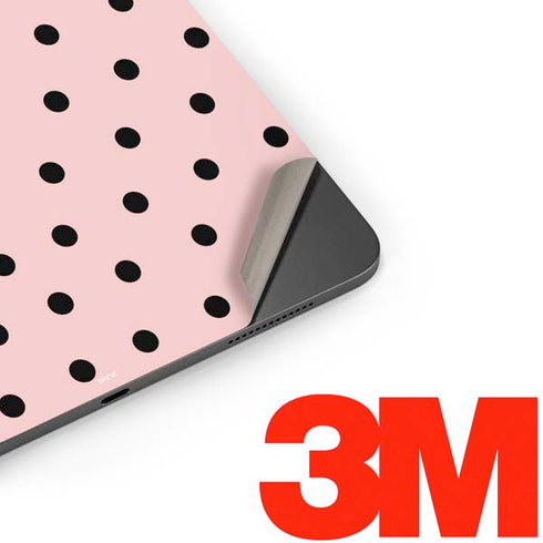 Pink and Black Polka Dots Apple iPad Pro Skin