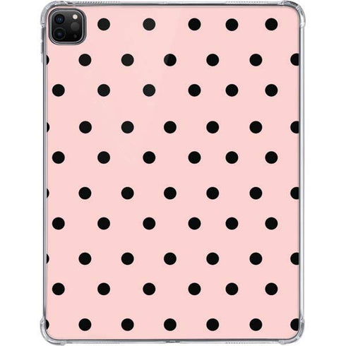 Pink and Black Polka Dots iPad Pro 11in (2024) Clear Case
