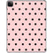 Pink and Black Polka Dots iPad Pro 11in (2024) Clear Case