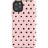 Pink and Black Polka Dots iPhone Cases