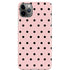 Pink and Black Polka Dots iPhone Cases