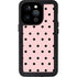 Pink and Black Polka Dots iPhone 15 Pro Waterproof Case