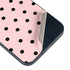 Pink and Black Polka Dots iPhone 15 Skin