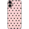 Pink and Black Polka Dots iPhone 16 Plus Skin