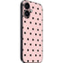 Pink and Black Polka Dots iPhone 16 Plus Skin