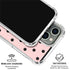 Pink and Black Polka Dots iPhone 16 Pro Clear Case