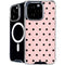 Pink and Black Polka Dots iPhone 16 Pro Max MagSafe Case
