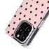 Pink and Black Polka Dots iPhone 16 Pro Max MagSafe Case