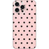 Pink and Black Polka Dots iPhone 16 Pro Max Skin