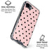 Pink and Black Polka Dots iPhone 16e Clear Case