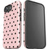 Pink and Black Polka Dots iPhone 16e Impact Case
