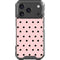 Pink and Black Polka Dots iPhone 18 Pro Clear Case