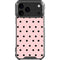 Pink and Black Polka Dots iPhone 18 Pro Max Clear Case
