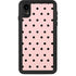 Pink and Black Polka Dots iPhone Cases