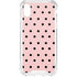 Pink and Black Polka Dots iPhone XS Clear Case