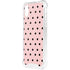 Pink and Black Polka Dots iPhone XS Clear Case