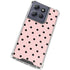 Pink and Black Polka Dots Moto G Play 5G (2025) Clear Case