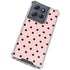 Pink and Black Polka Dots Moto G Power 5G (2025) Clear Case