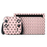 Pink and Black Polka Dots Nintendo Skins