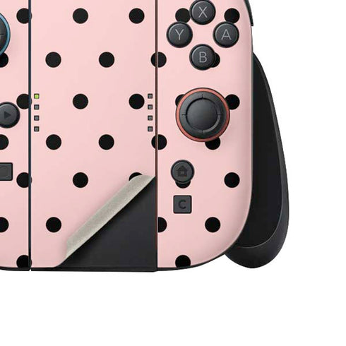 Pink and Black Polka Dots Nintendo Switch 2 (2025) Joy-Con Controller Skin