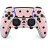 Pink and Black Polka Dots PS5 DualSense Edge Pro Controller Skin