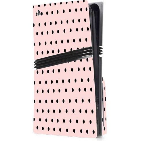 Pink and Black Polka Dots PlayStation PS5 Skins