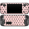 Pink and Black Polka Dots Steam Deck Handheld Gaming Computer OLED Skin