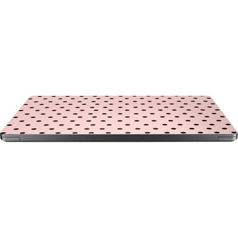 Pink and Black Polka Dots Surface Laptop 7 13.8in Skin
