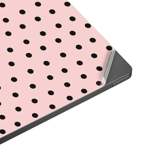 Pink and Black Polka Dots Surface Laptop 7 15in Skin