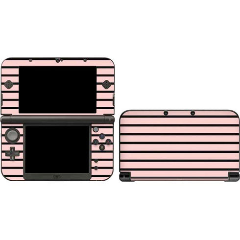 Pink and Black Stripes Nintendo Skins