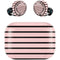 Pink and Black Stripes Amazon Echo Buds Skin