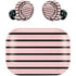 Pink and Black Stripes Amazon Echo Buds Skin