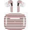 Pink and Black Stripes AirPods Skins