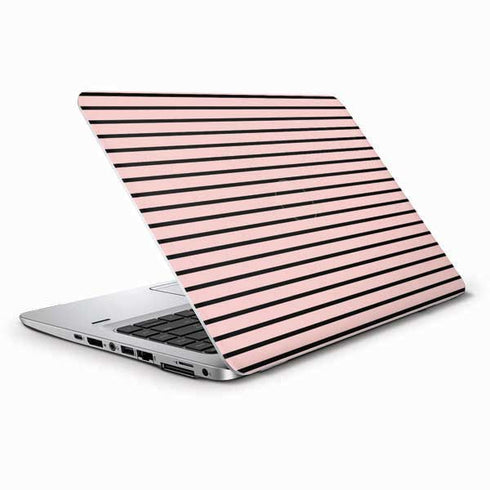 Pink and Black Stripes HP Elitebook Skin